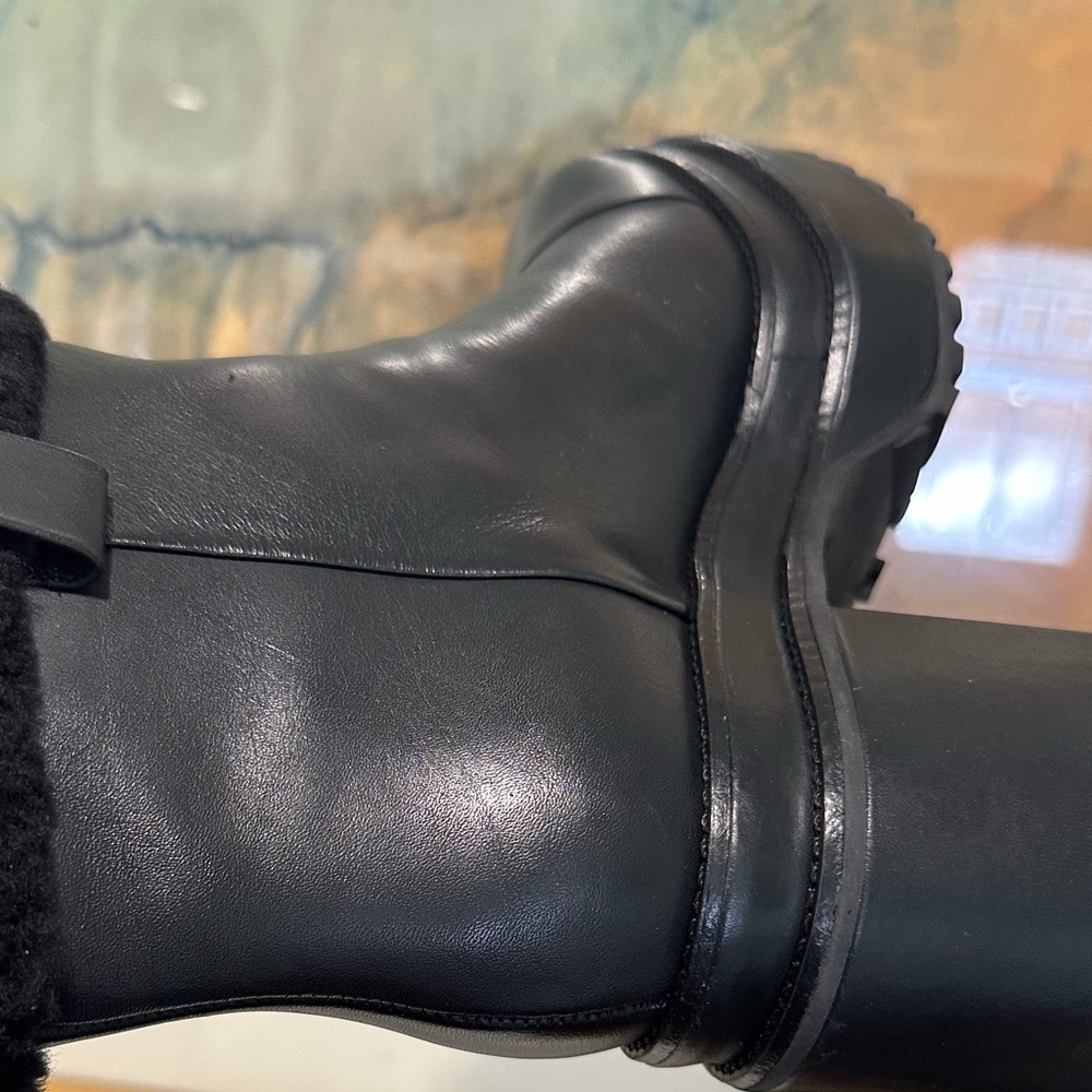 🌹CULT GAIA🌹 Black Raine Genuine Sherling Cuff Boot Size: 41.5 - Picture 10 of 15